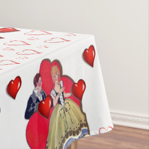 Tischdecke zum Valentinstag