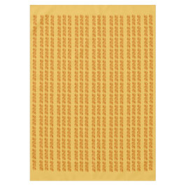 Tischdecken - Braune, helle Blätter auf Orange