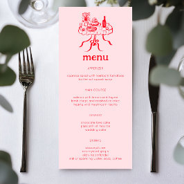 Tischdeckenkleidung aus Whimsikbüffet Modernes KUS Menükarte