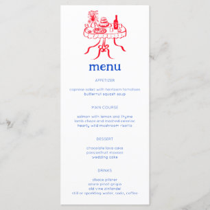 Tischdeckenkleidung aus Whimsikbüffet Modernes KUS Menükarte