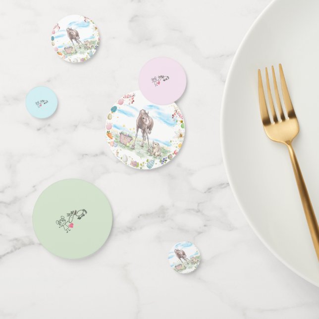 Tischdekoration, Osterdekoration Konfetti (Gruppe)