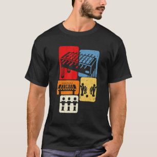 Tischfußball-Fußball-Spieler Retro Boys Foosball T-Shirt
