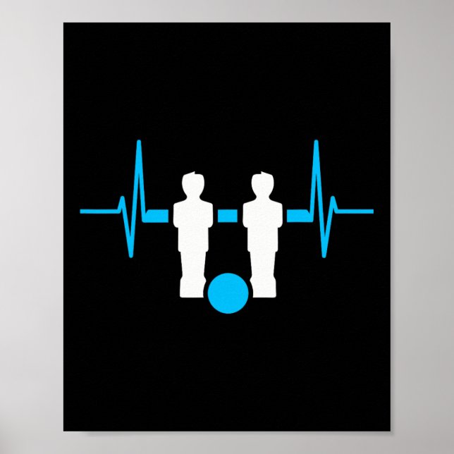 Tischfußball Herzschlag  Poster (Vorne)