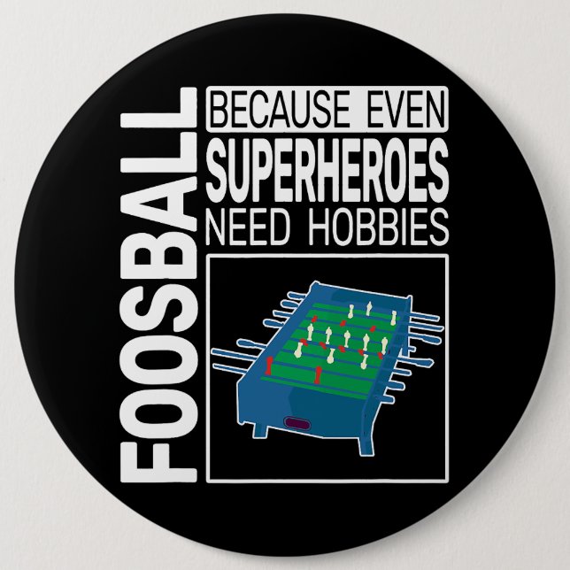 Tischfußball lustiger Tischfußball lustiger Foosba Button (Vorderseite)