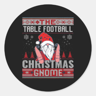 Tischfußball Matching Group Weihnachtsbummel Ugly Runder Aufkleber