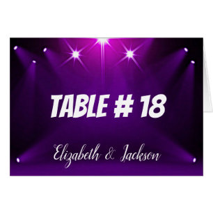 Tischkarte #18 - Im Rampenlicht Hochzeit / Party