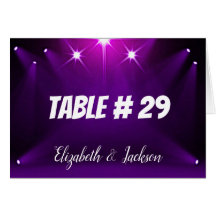 Tischkarte Nr. 29 - In der Spotlight Hochzeit / Pa