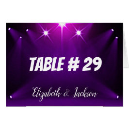 Tischkarte Nr. 29 - In der Spotlight Hochzeit / Pa