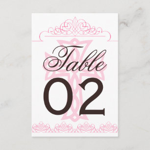 Tischkarten mit Kreuz für die Hochzeit Einladung