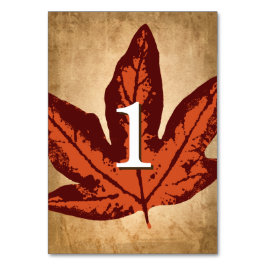 Tischkarten vom Herbst | Rustikale Hochzeiten im H Tischnummer