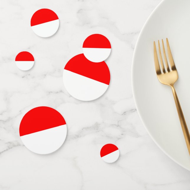 Tischkonfetti mit Flagge Indonesiens Konfetti (Gruppe)