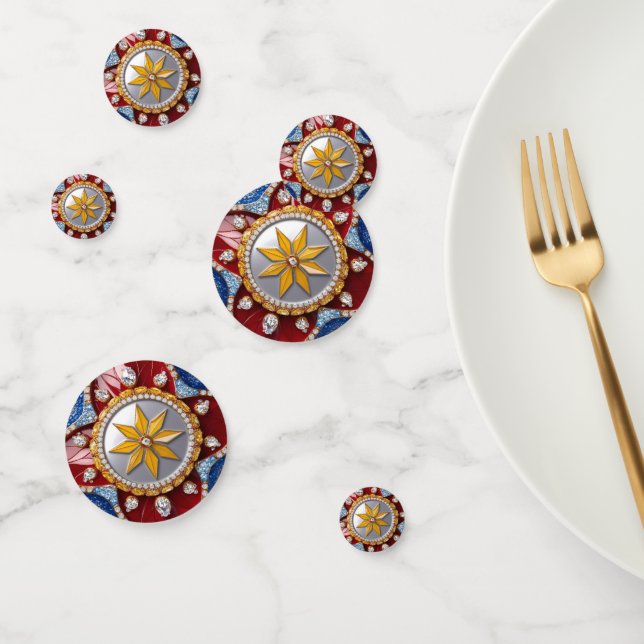 Tischkonfetti mit kolumbianischen Farben Konfetti (Gruppe)