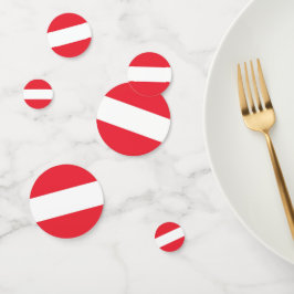 Tischkonfetti mit österreichischer Flagge Konfetti