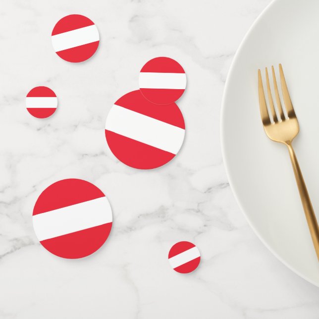 Tischkonfetti mit österreichischer Flagge Konfetti (Gruppe)