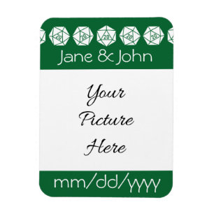 Tischkultur im grünen Stil - Save-the-Date-Magnet Magnet
