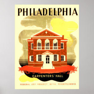 Tischler Hall Philadelphias Pennsylvania Poster