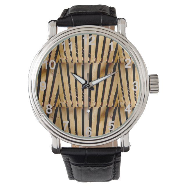 Tischler: Holzzaun, Armbanduhr (Vorderseite)