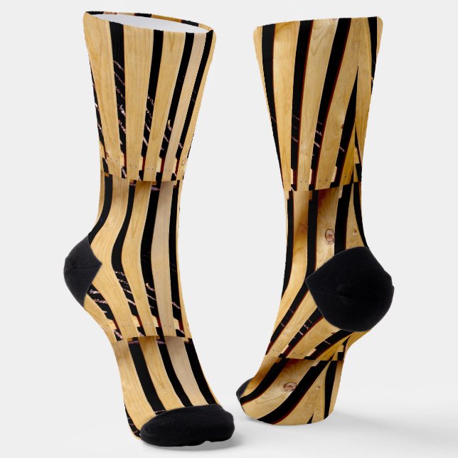 Tischler: Holzzaun, Socken (Gewinkelt)