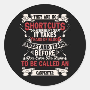 Tischler Runder Aufkleber