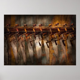 Tischler - Sägen und Klammern Poster