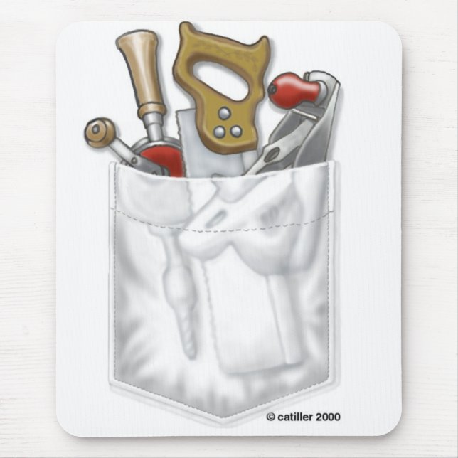 Tischler-Tasche Mousepad (Vorne)