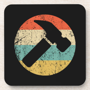 Tischler Vintage Retro Hammer Getränkeuntersetzer
