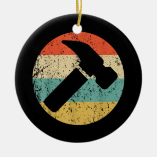 Tischler Vintage Retro Hammer Keramik Ornament