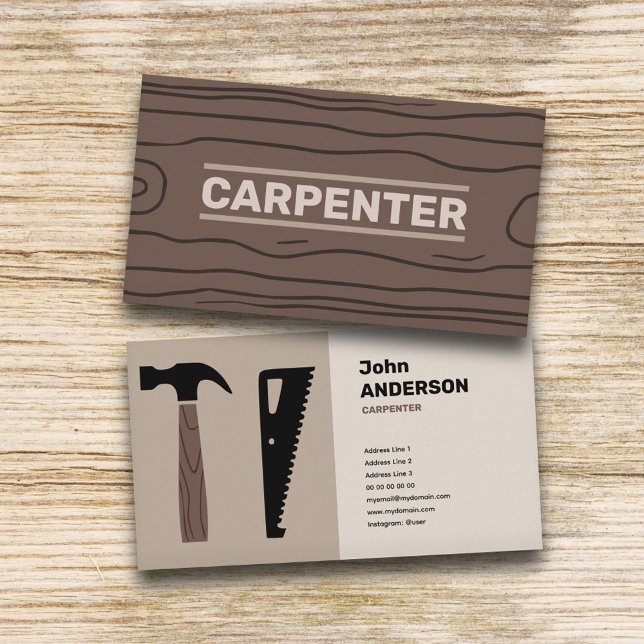 Tischler Visitenkarte (Carpenter Business Card)