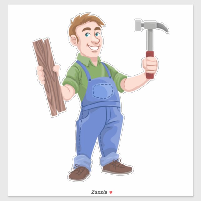 Tischlerbau Aufkleber (Blatt)