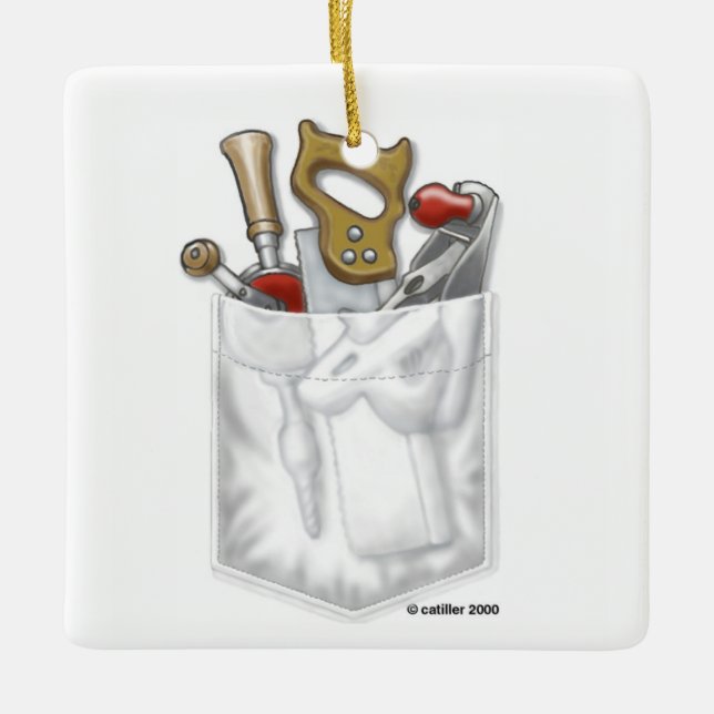 Tischlerverzierung Keramikornament (Vorderseite)