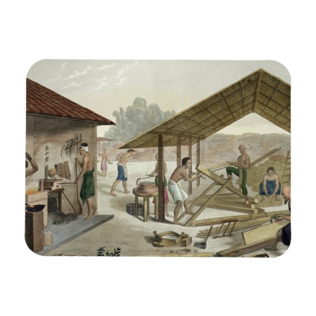 Tischlerwerkstatt in Kupang, Timor, Teller 6 von Magnet (Horizontal)