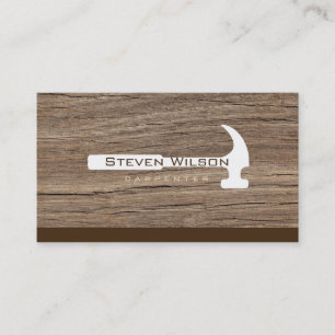 Tischlerwoodworker-berufliches Werkzeug-Holz Visitenkarte