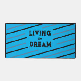 Tischmatte 'Living the Dream (Blau)' Schreibtischunterlage