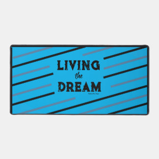 Tischmatte 'Living the Dream (Blau)' Schreibtischunterlage