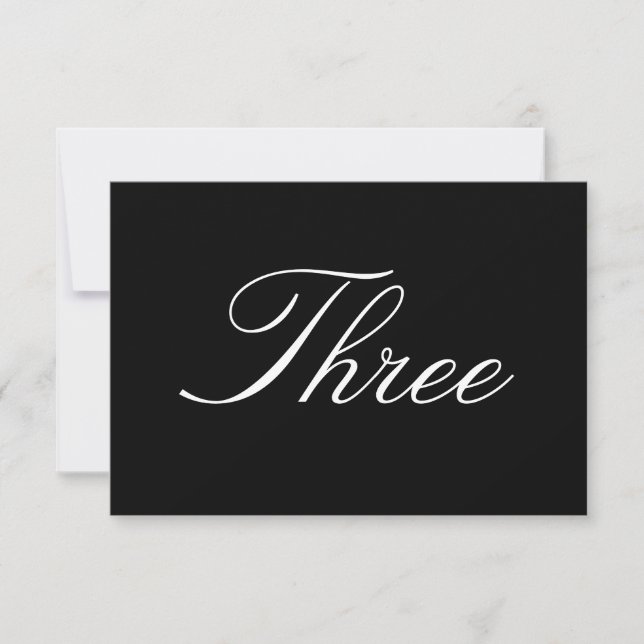 Tischnummer (Vorderseite)