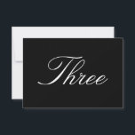 Tischnummer<br><div class="desc">Einfache Tischnummer Karte,  ideal für Hochzeiten.</div>