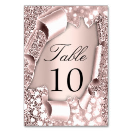 Tischnummer 10 Einfach 3D-Rahmen Rose