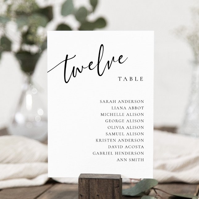 Tischnummer 12 12 Seatekarte (Von Creator hochgeladen)