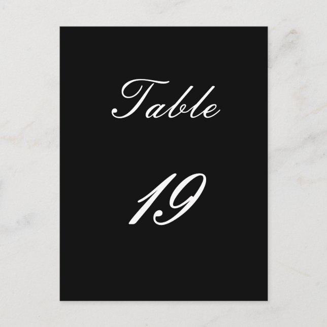 Tischnummer 19 (Vorderseite)