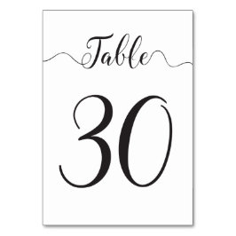 Tischnummer 30 von 30