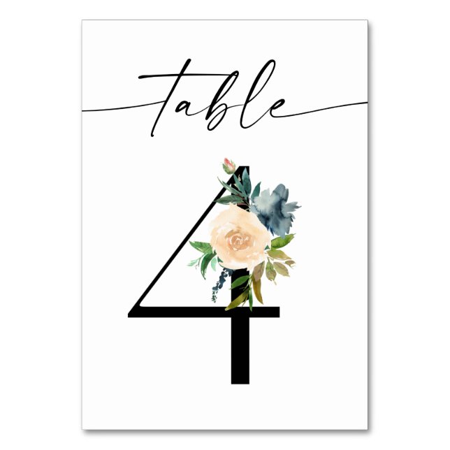 TISCHNUMMER 4 (Vorderseite)