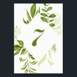 Tischnummer 7: Aquarell Wild grün Foliage<br><div class="desc">Eine elegante und skurrile Tischnummer mit Aquarellgrün. Dies ist perfekt für Hochzeiten,  Babyduschen,  Geburtstage und andere Veranstaltungen. Matching-Elemente sind verfügbar. TISCHNUMMER 7</div>