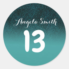 Tischnummer-Aufkleber| Tischnummer für das Unterfa Runder Aufkleber