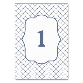 Tischnummer aus Stahl