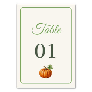 Tischnummer Babyparty Farmers Market 