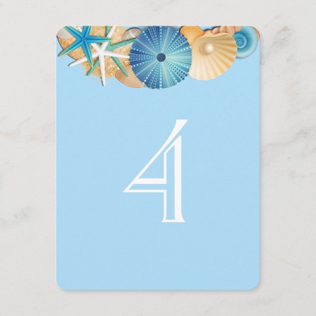 Tischnummer Card-4 (Vorderseite)