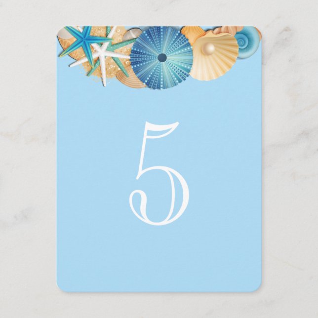 Tischnummer Card-5 (Vorderseite)