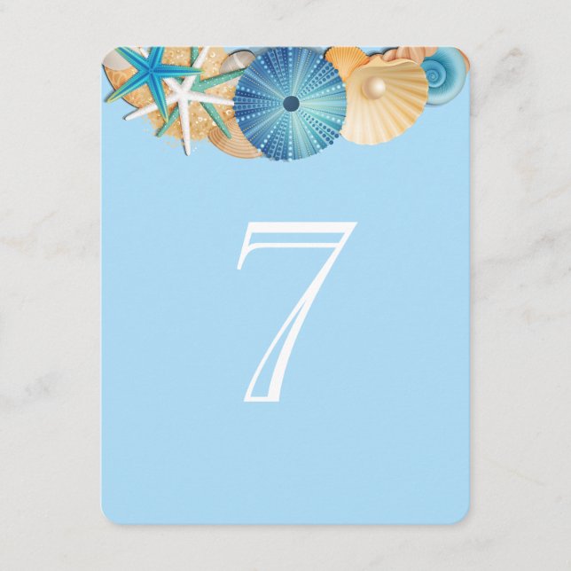 Tischnummer Card-7 (Vorderseite)