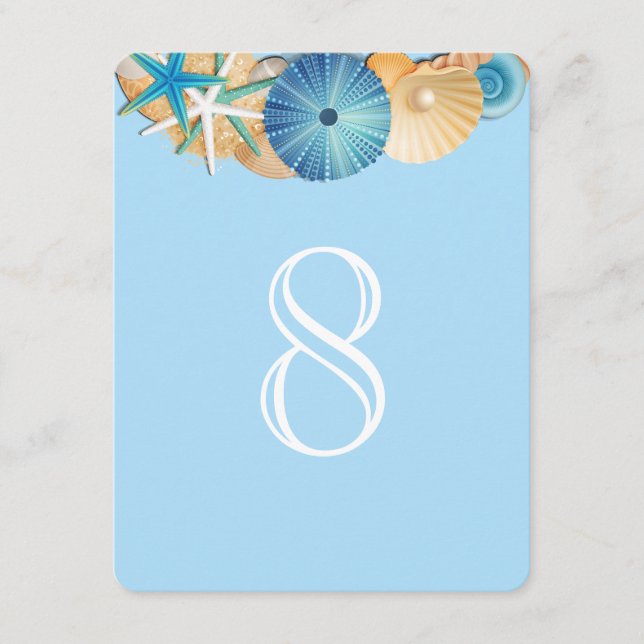 Tischnummer Card-8 (Vorderseite)