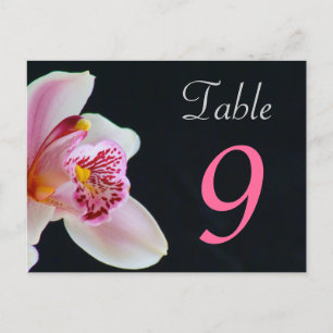 Tischnummer Card Orchid